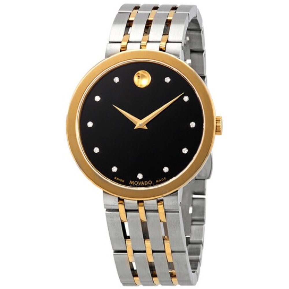 Movado Diamond Accent Two Tone Men's Watch Esperanza used
